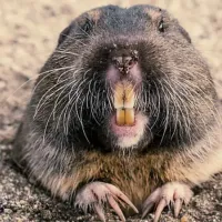 gopher coming out of the ground